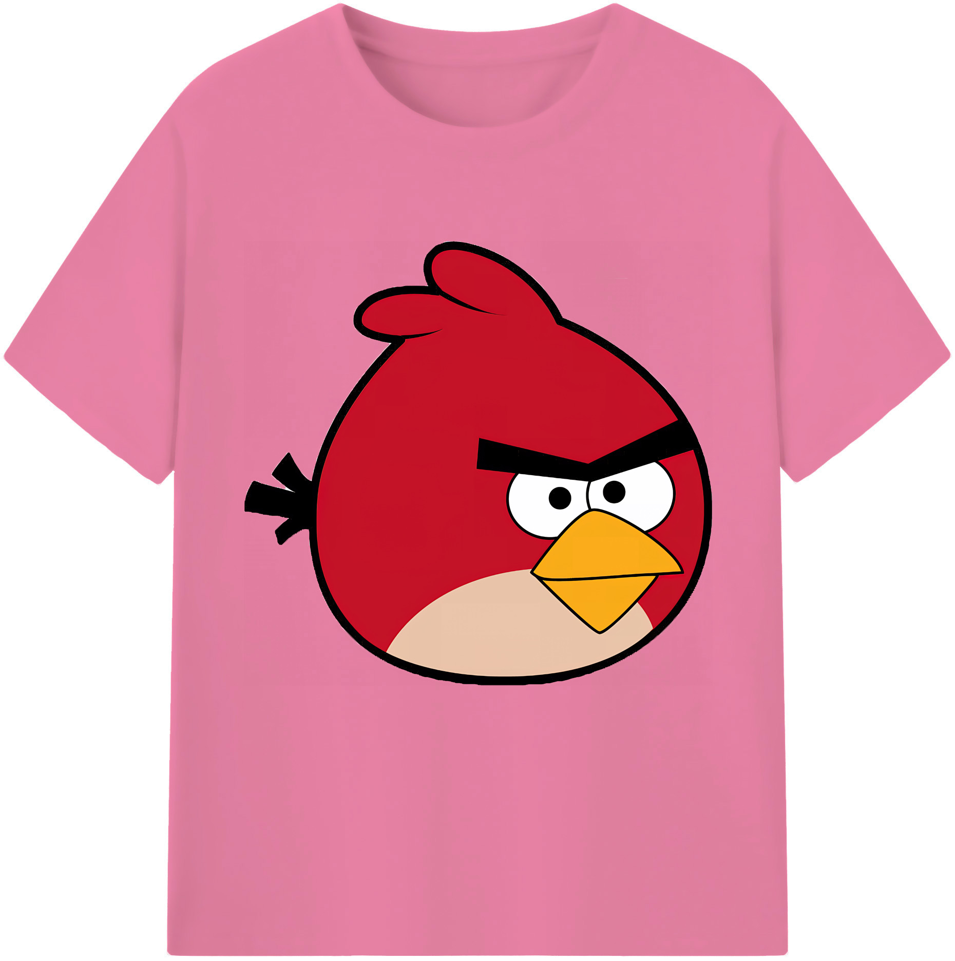 （画像用） Angry Birds アングリーバード 綿100％半袖Tシャツ（フロントプリント）
